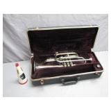 Silver-Plated Trumpet with Case and Mute