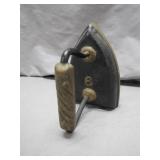 Cast Iron Sad Iron with Embossed Ship Art
