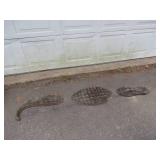 Three-Piece Alligator Yard Dï¿½cor