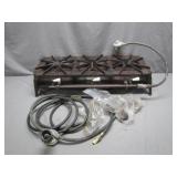 Commercial Four-Burner Gas Stove