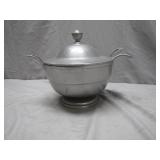 Aluminum Tureen with Cover and Ladle