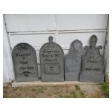 4 Plywood Grave Markers