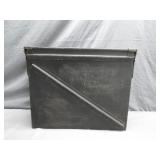 Large Black Metal Ammo Crate