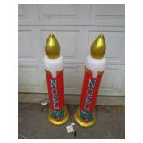 Noel Candle Blow Mold Decorations