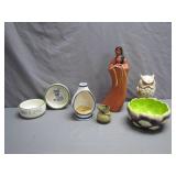 Ceramic Figurines and Bowls Lot