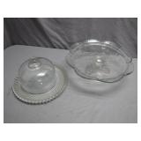 Glass Cake Stand and Dome Set
