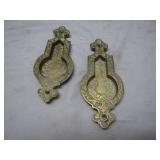 Brass Drop Drawer Pull Backplates