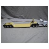 Diecast Tractor Trailer With Lowboy Trailer