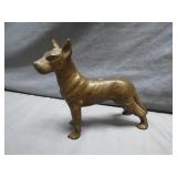 Painted Cast Iron Dog Figurine