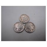 1935-1937 Buffalo Nickel Trio
