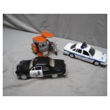 Die-Cast Police and Jeepney Vehicles
