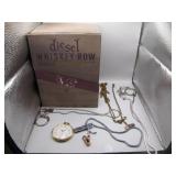 Cigar Box w/ Vintage Costume Jewelry