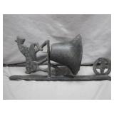 Decorative Cast Iron Bell With Deer Motif