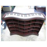 Piano-Inspired Curved Display Shelf