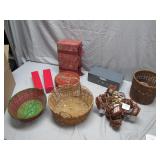 Woven Baskets and Decorative Boxes