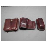 Vintage Red Leather Holsters