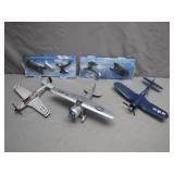 Three Die-Cast Model Airplanes