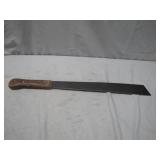 Machete with Wooden Handle and Steel Blade