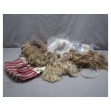Wigs, Accessories, and Longaberger Bag