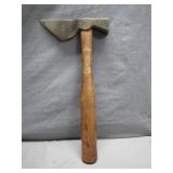 German Handcrafted Hatchet with Decorative Label