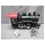 Black Steam Locomotive Model With Red Roof