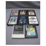 Eight Atari 2600 Game Cartridges