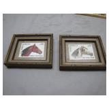 Framed Romanian Horse Stamp Set
