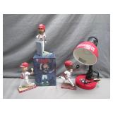 Washington Nationals Lamp & Bobbleheads Set