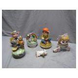 6 Vintage Figurines