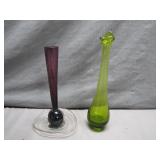 Art Glass Vases With Unique Bases