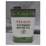 Texaco Outboard Motor Oil Tin