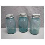 Three Ball Mason Jars with Lids
