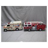 Diecast Fire Truck and Ambulance Set
