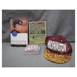 Baseball Memorabilia Lot with Cap and Books