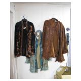(3) XL Coats Featuring Embroidery