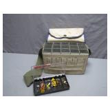 Canvas Fishing Kit with Lures and Organizer