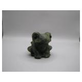 Small Green Mossinite Frog Figure