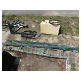 11 Green Metal T-Posts