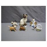 Ceramic Cat Figurines