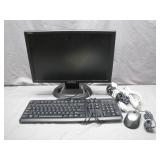 HannsG Monitor with Keyboard and Mouse Set