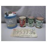 Oil Cans and 2009 Maryland Plate