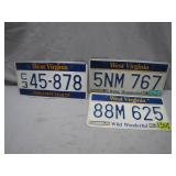 West Virginia License Plates Collection