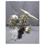 Skeleton-Themed Decorative Figurines