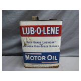Lub-O-Lene Motor Oil Tin With Classic Design