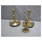 Three Brass Candlesticks