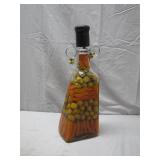 Decorative Bottle With Carrots and Olives