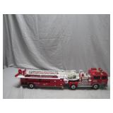 Die-Cast Fire Truck Model with Ladder