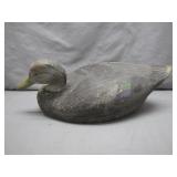 Hand-Carved Duck Decoy with Stamp