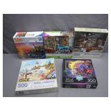 Five Collectible Jigsaw Puzzles