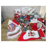 Holiday Assortment With Decorations and Stockings
